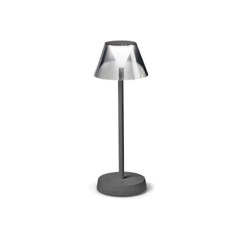 Градинско осветление Lolita TL 286730 – Ideal Lux LED градинска настолна лампа в сив, 7W, 3000K, IP:54