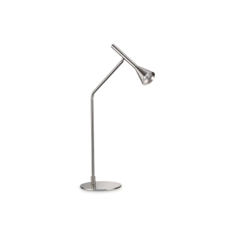 Table Lamps Diesis TL NICKEL 291093 – Ideal Lux LED table lamp in nickel, 6,5W, 3000K, IP:20