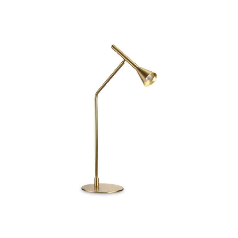 Настолни лампи Diesis TL BRASS 291109 – Ideal Lux LED настолна лампа в сатен месинг, 6,5W, 3000K, IP:20