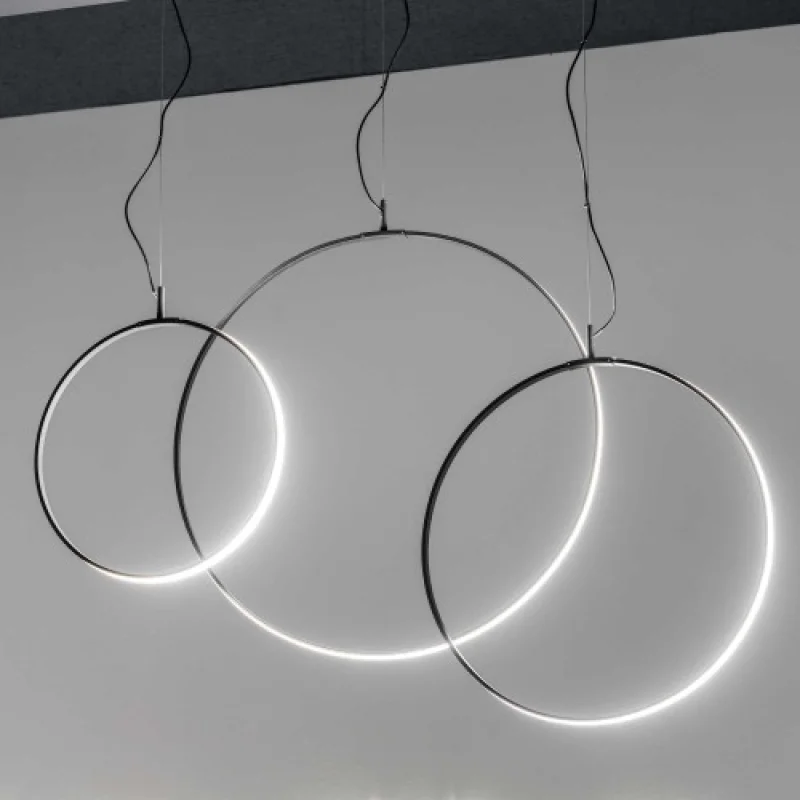 Circus SP D44 BLACK 3000K 291345 – Ideal Lux LED pendant in black, 29W, 3000K, IP:20