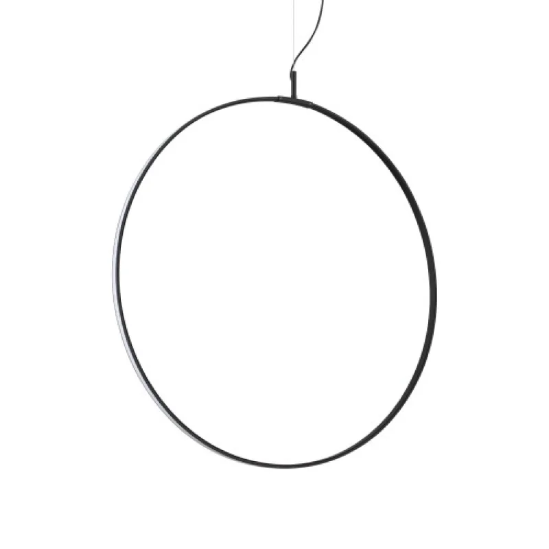 LED пендели и полилеи Circus SP D74 BLACK 3000K 291406 – Ideal Lux LED пендел в черен, 36W, 3000K, IP:20