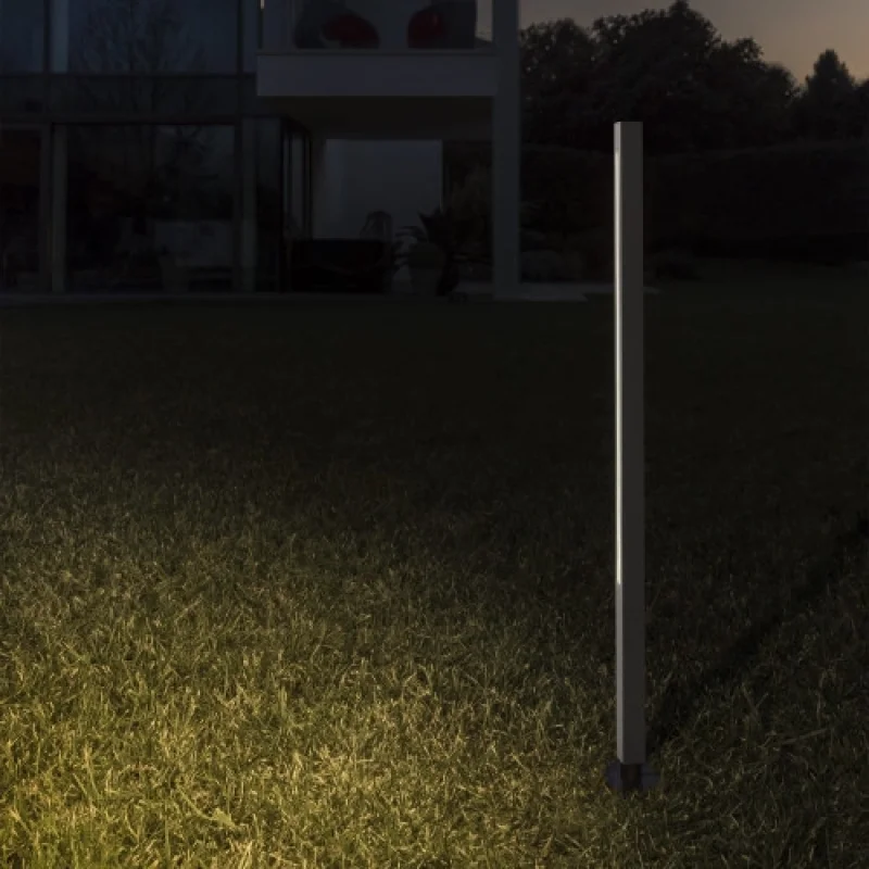 Je 293202 – Ideal Lux LED garden bollard with spike light in-ground in black, 25W, 3000K, IP:65