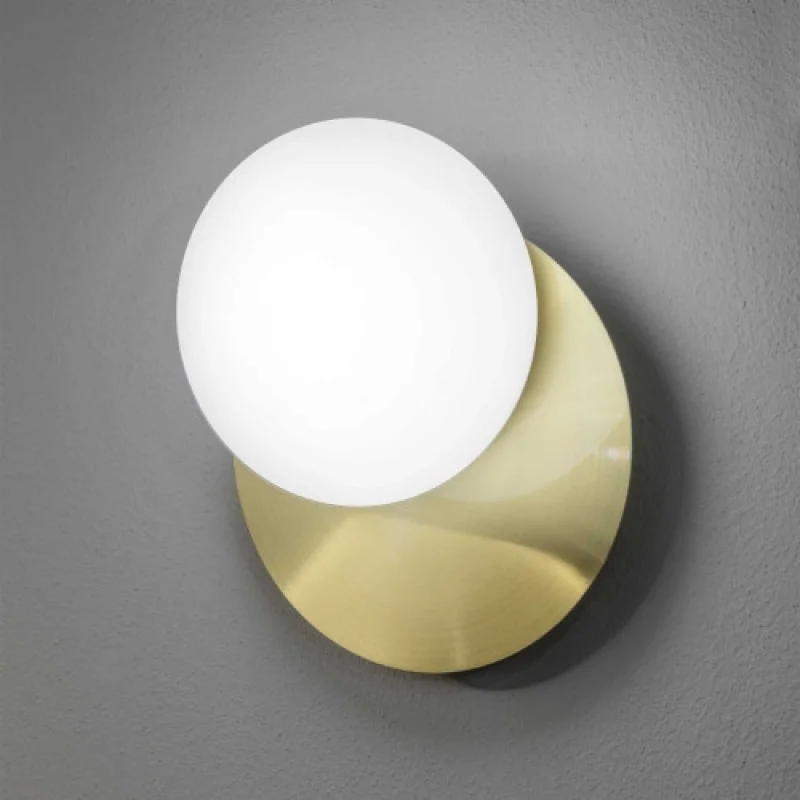 Стенно осветление (аплици) Ninfea AP1 BRASS 293646 – Ideal Lux аплик в месинг, 1X15W, IP:20