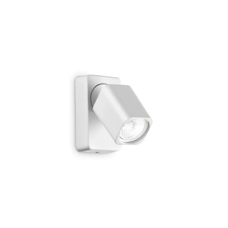 Spotlights Rudy AP1 SQUARE BIANCO 294766 – Ideal Lux spotlight in white, 1X35W, IP20