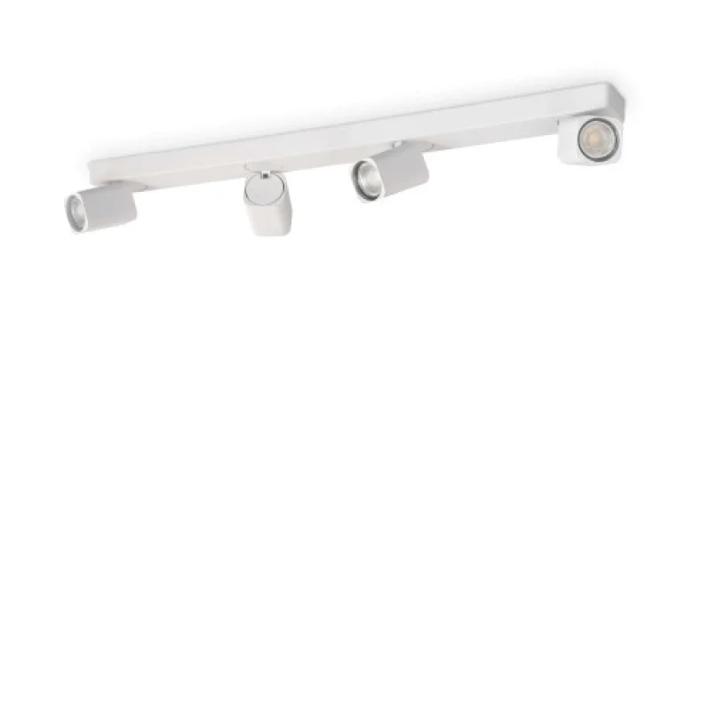 Spotlights Rudy PL4 SQUARE BIANCO 294827 – Ideal Lux spotlight in white, 4X35W, IP20