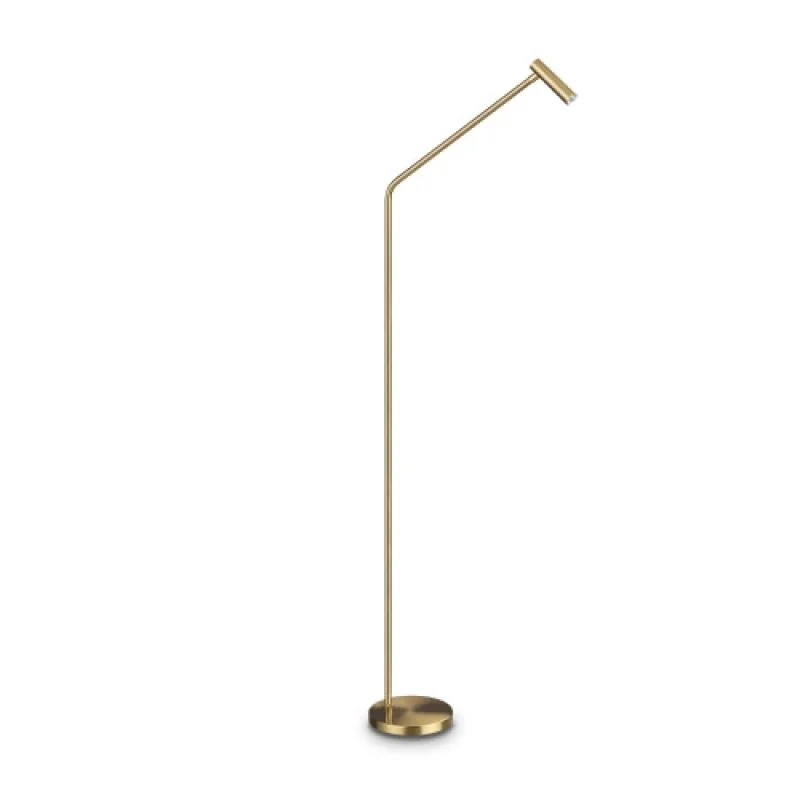 Подови лампи (Лампион) Easy PT BRASS 295503 – Ideal Lux LED лампион в месинг, 3,5W, 3000K, IP20