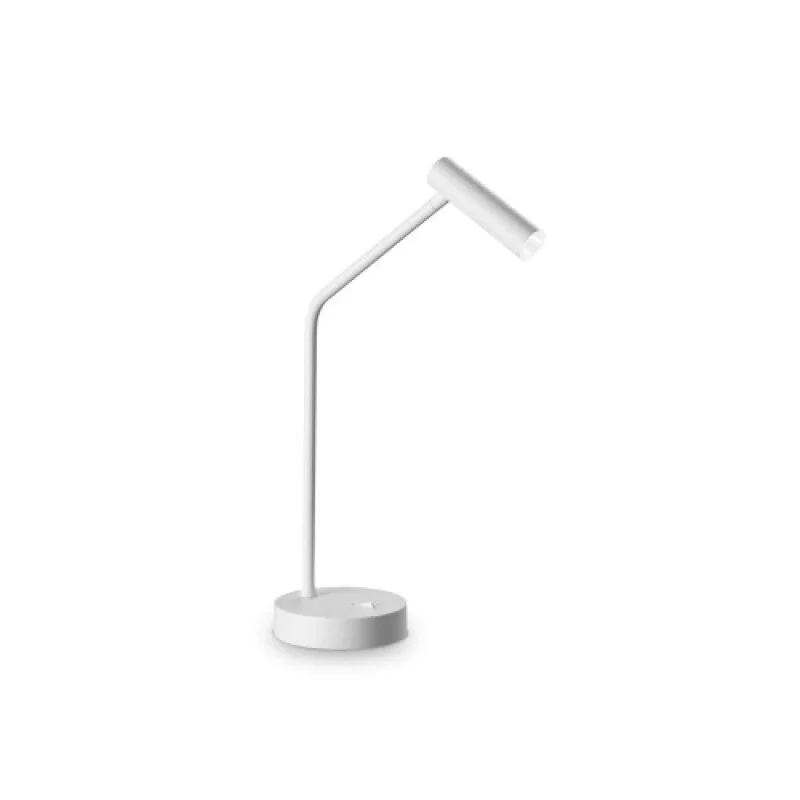 Настолни лампи Easy TL WHITE 295510 – Ideal Lux LED настолна лампа в бял, 3,5W, 3000K, IP20