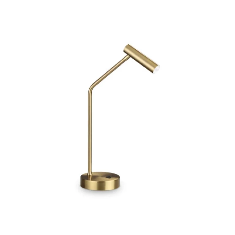 Table Lamps Easy TL BRASS 295541 – Ideal Lux LED table lamp in brass, 3,5W, 3000K, IP20