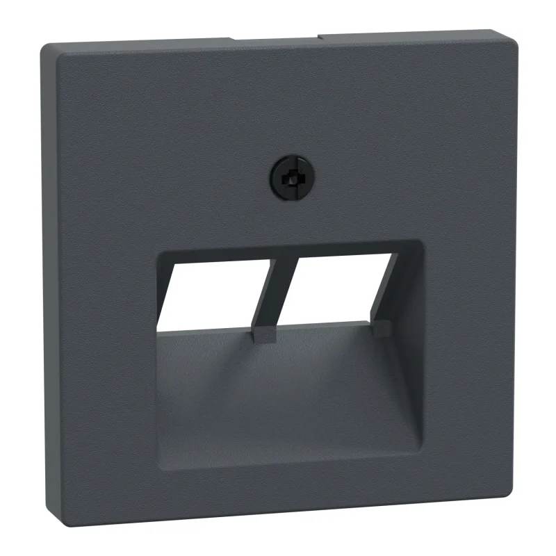 Schneider Electric Face plate for RJ45 2-socket outlet Anthracite System M - SCHNEIDER ELECTRIC Merten System M 298014