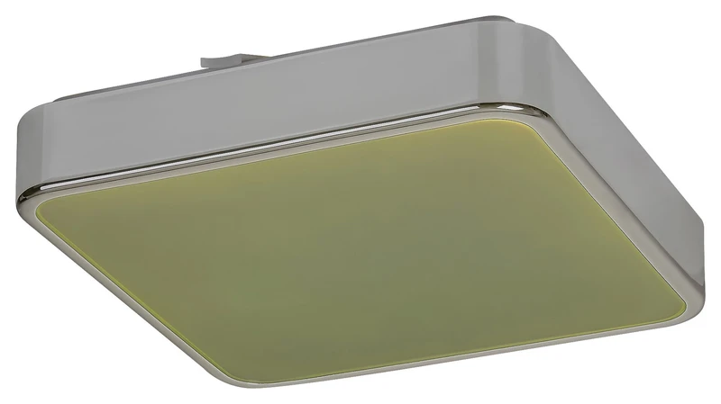 Wolimir – LED ceiling light for bathroom in chrome with white acrylic, 290×290mm, 22W, 3000-6000K