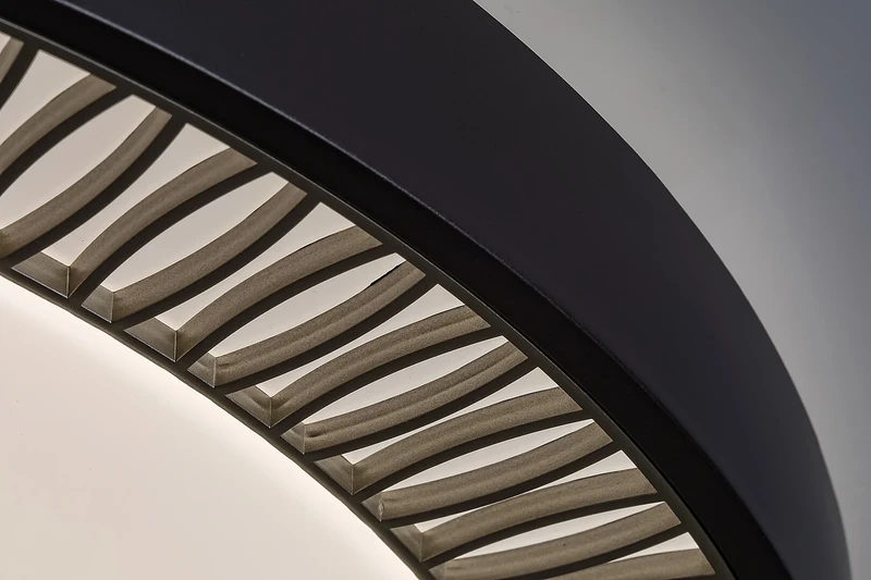 Matea – LED ceiling light in brown with white acrylic shade, Ø500mm, 40W, 3000-6000K