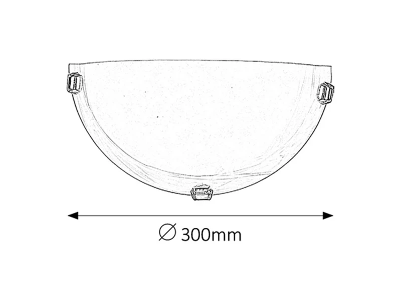 Alabastro – classic wall light with white alabaster glass, Ø300mm, 1×E27