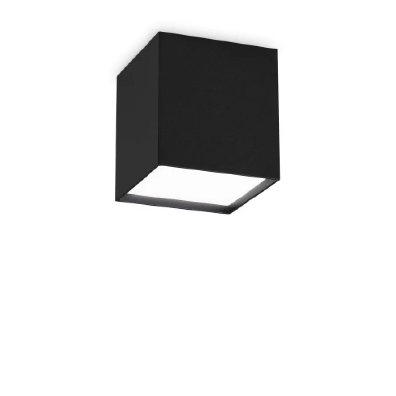 Kubiko PL BL 303314 – Ideal Lux LED downlight for outdoor mounting in black, 1X10W, 3000K, IP20