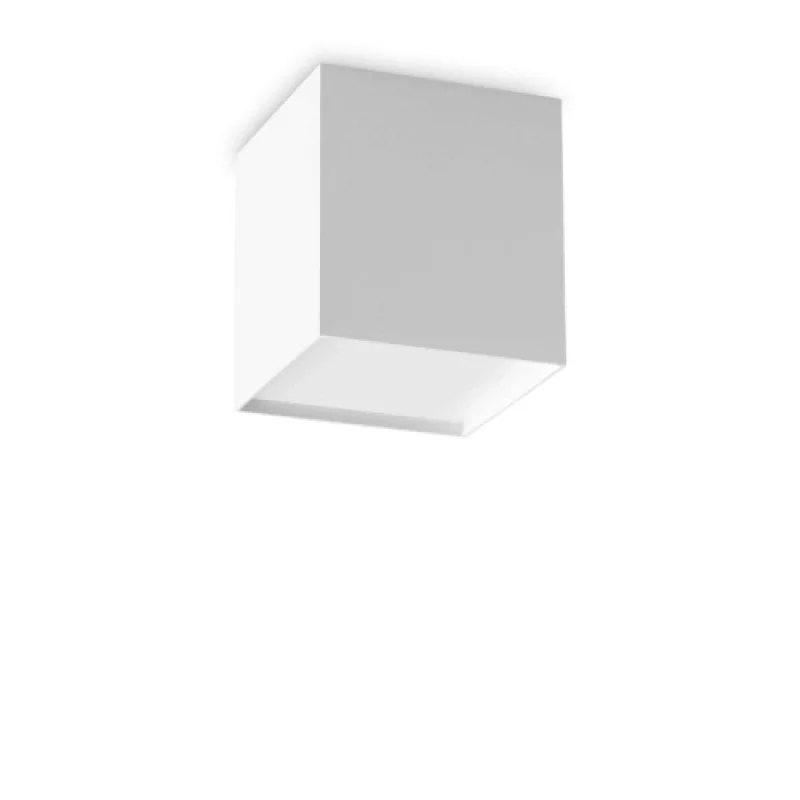 Outdoor Downlights Kubiko PL WH 303321 – Ideal Lux LED downlight for outdoor mounting in white, 1X10W, 3000K, IP20