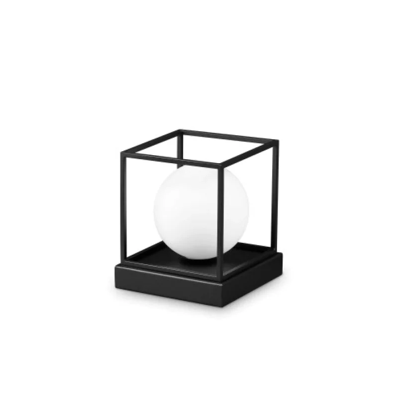 Table Lamps Lingotto TL1 SMALL BLAC 304151 – Ideal Lux table lamp in black matt., 1X28W, IP20