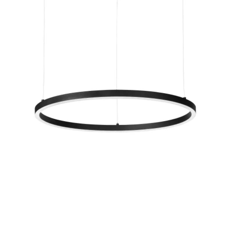LED Pendants & Chandeliers Oracle SLIM SP D70 ROUND BK 304397 – Ideal Lux LED pendant in matt black, 39W, 3000K, IP:20