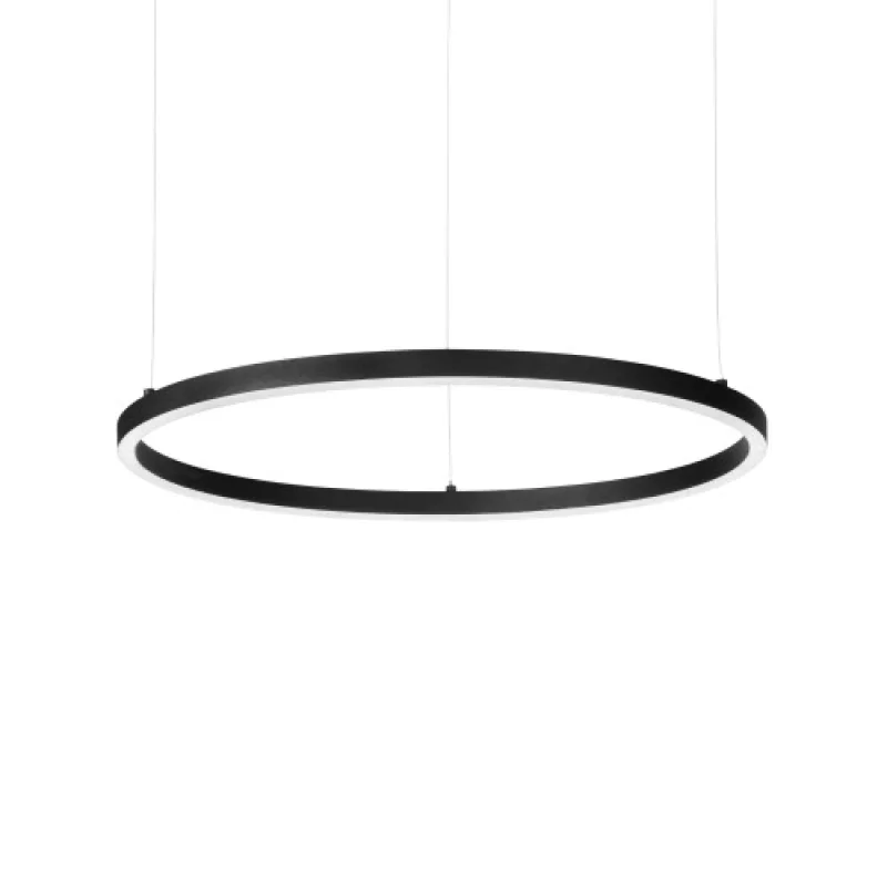 LED пендели и полилеи Oracle SLIM SP D90 ROUND BK 304427 – Ideal Lux LED пендел в матово черен, 43W, 3000K, IP:20