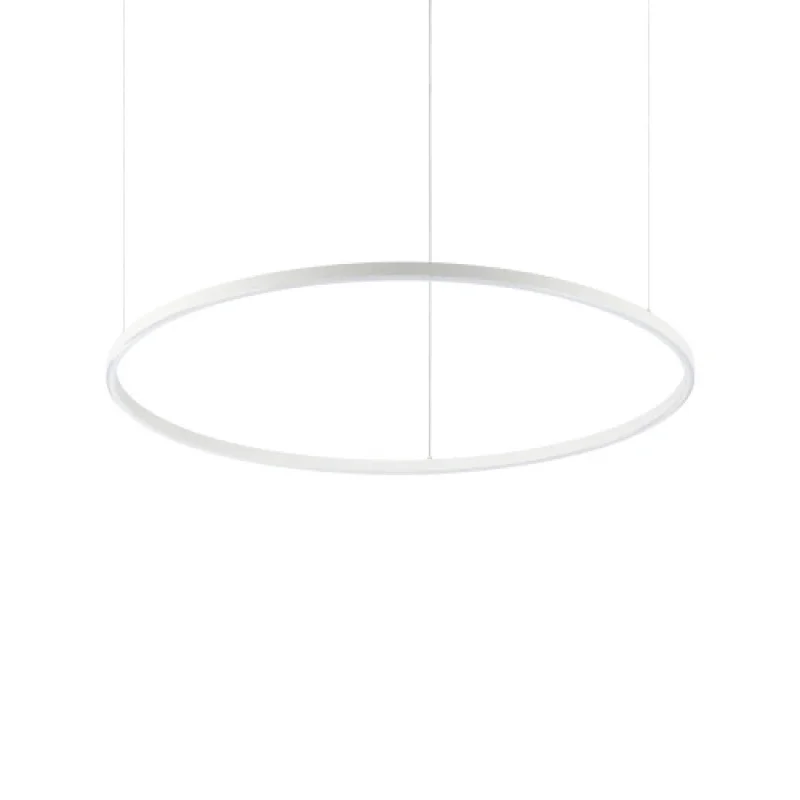 LED Pendants & Chandeliers Oracle SLIM SP D90 ROUND WH 304434 – Ideal Lux LED pendant in matt white, 43W, 3000K, IP:20
