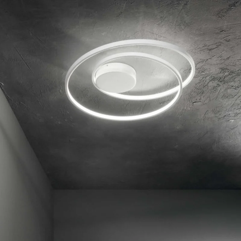 LED Ceiling Lights Oz PL DALI WHITE 304519 – Ideal Lux LED ceiling light in white, 48W, 3000K, IP:20