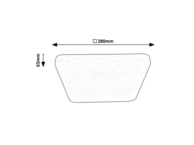 Lucas – LED плафон в бяло, 280×280мм, 12W, 4000K, 900lm