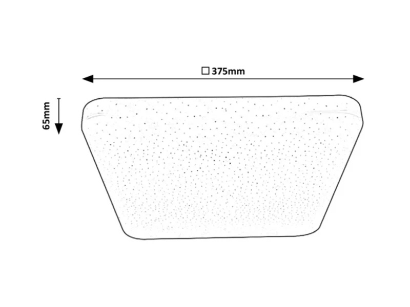 Lucas – LED плафон в бяло, 375×375мм, 24W, 4000K, 1800lm