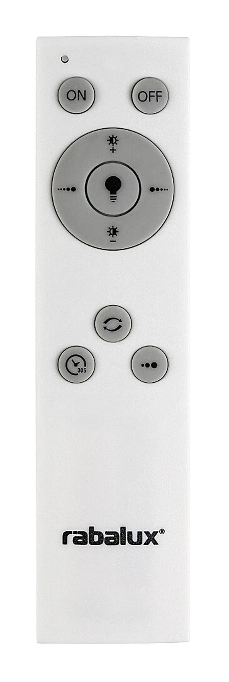 Ceilo – LED ceiling light in black/white, Ø480mm, 38W, 3000-6500K, remote
