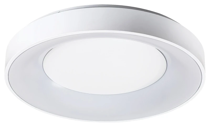 Ceilo – LED ceiling light in white with remote, Ø480mm, 38W, 3000-6500K