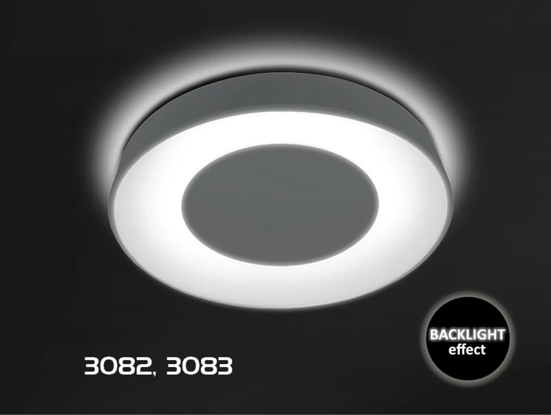 Ceilo – LED ceiling light in white with remote, Ø480mm, 38W, 3000-6500K