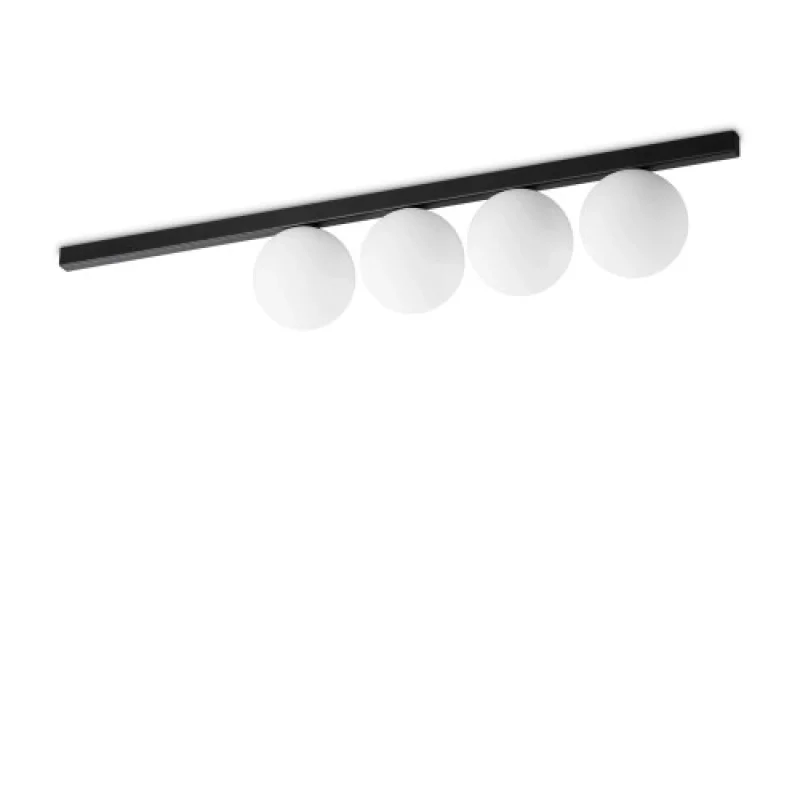 Плафони Binomio PL4 BLACK 310688 – Ideal Lux плафон в черен, 4X4W, 3000K, IP20