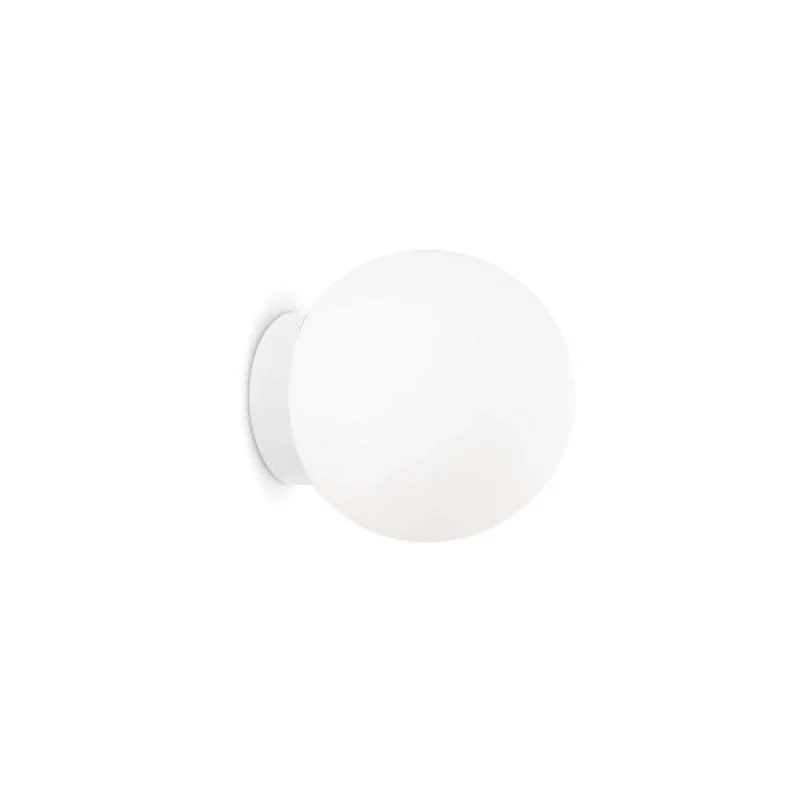 Стенно осветление (аплици) Mapa BIANCO AP1 D10 310787 – Ideal Lux аплик в бял, 1X15W, IP20