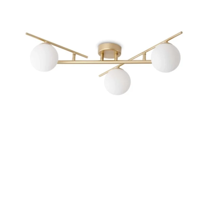 Плафони Atlas PL3 GOLD 311340 – Ideal Lux плафон в златист, 3X4W, 3000K, IP20