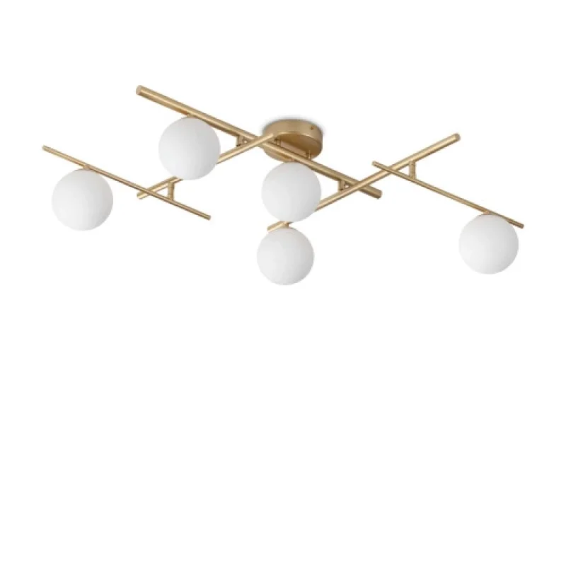 Плафони Atlas PL5 GOLD 311364 – Ideal Lux плафон в златист, 5X4W, 3000K, IP20