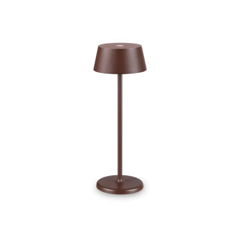 Градинско осветление Pure TL C 311661 – Ideal Lux LED градинска настолна лампа в кафе, 1,5W, 3000K, IP:54