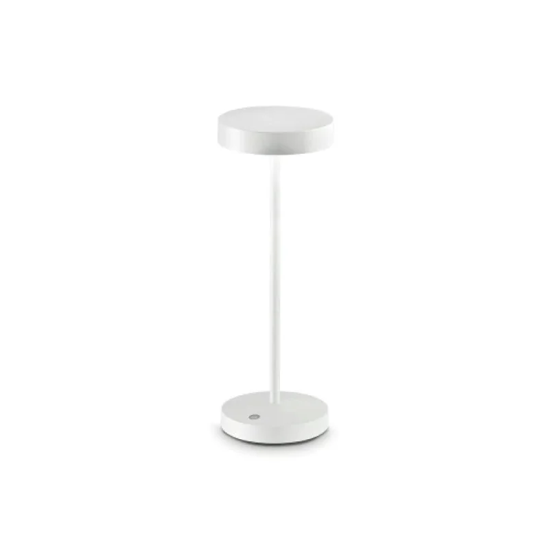 Toffee TL 311715 – Ideal Lux LED градинска настолна лампа в бял, 2W, 3000K, IP:54
