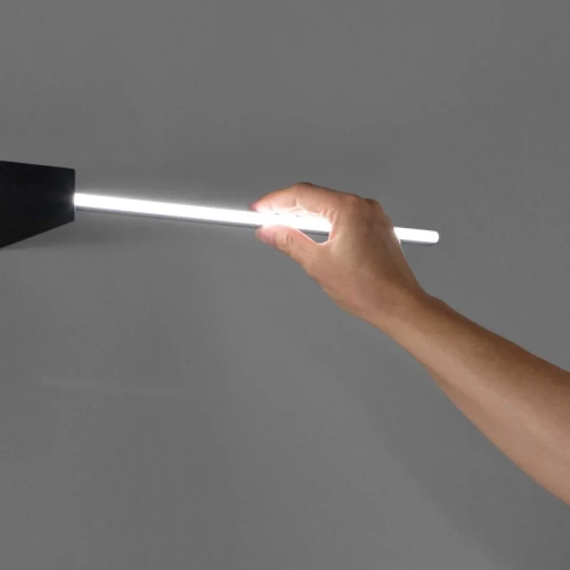 Theo AP D075 BLACK 311760 – Ideal Lux LED wall light in black, 13,5W, 3000K, IP20