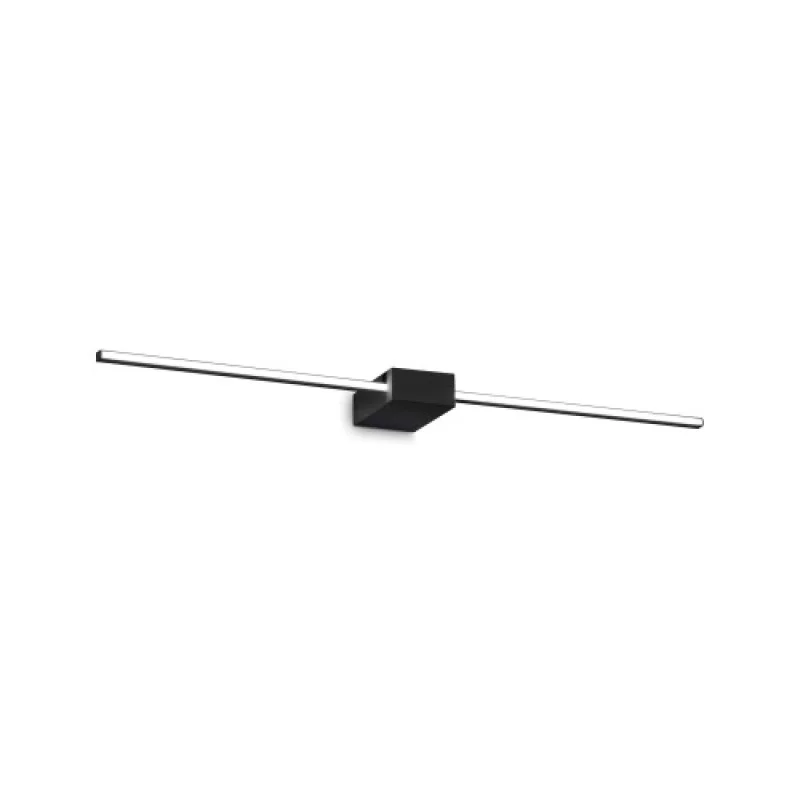 Wall Lights Theo AP D075 BLACK 311760 – Ideal Lux LED wall light in black, 13,5W, 3000K, IP20