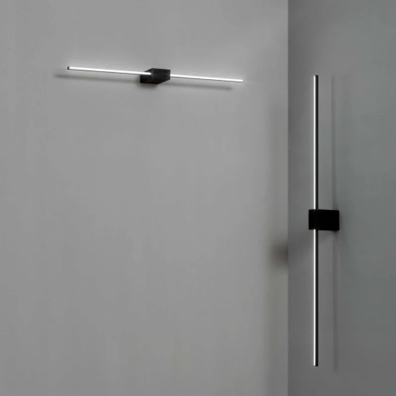 Wall Lights Theo AP D115 BLACK 311784 – Ideal Lux LED wall light in black, 20,5W, 3000K, IP20