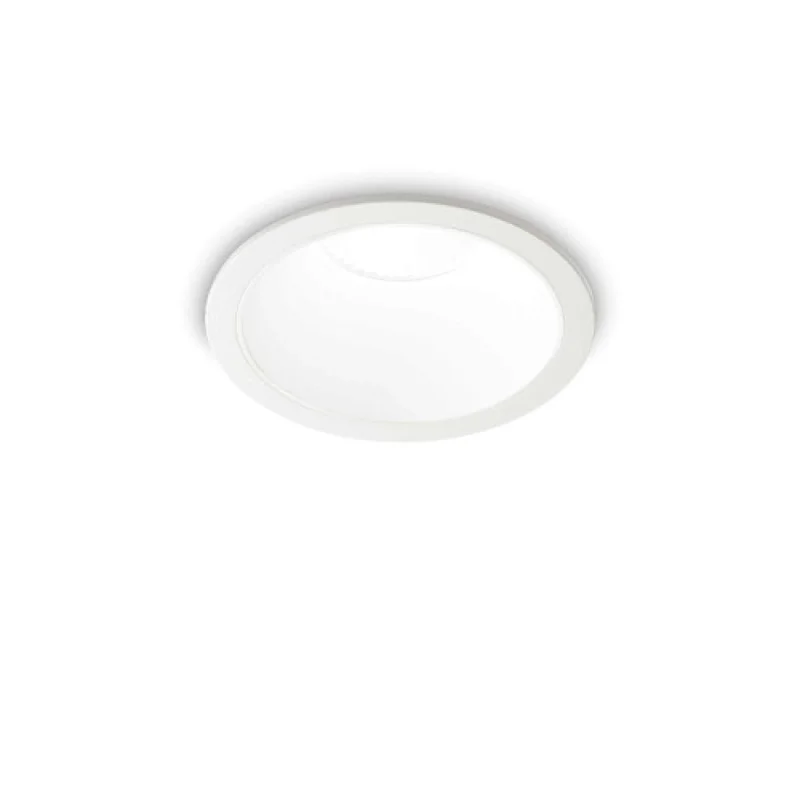 Recessed Downlights Game ROUND 11W 3 313191 – Ideal Lux LED downlight for recessed mounting in white, 11W, 3000K, IP65