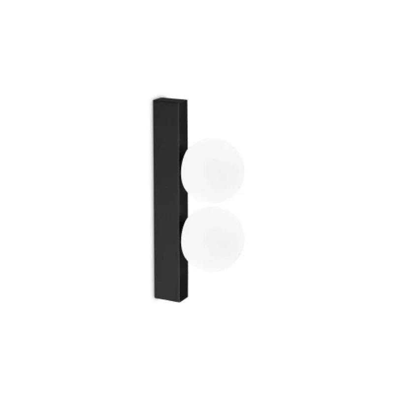 Ping PONG AP2 BLACK 313252 – Ideal Lux LED wall light in black, 6W, 3000K, IP:20