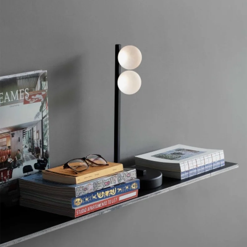 Table Lamps Ping PONG TL2 BLACK 313320 – Ideal Lux LED table lamp in black, 6W, 3000K, IP:20