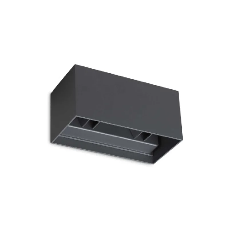 Outdoor Wall Lights Atom AP D20 ANTRACIT 313412 – Ideal Lux LED facade wall light in anthracite, 25W, 3000K, IP54