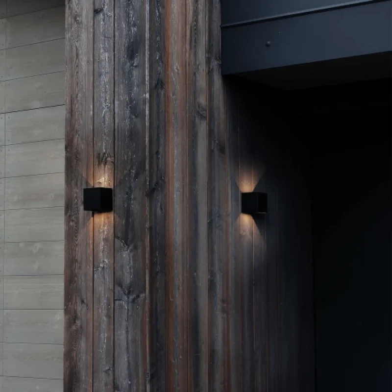 Atom AP D10 BLACK 313450 – Ideal Lux LED facade wall light in black, 12W, 3000K, IP54