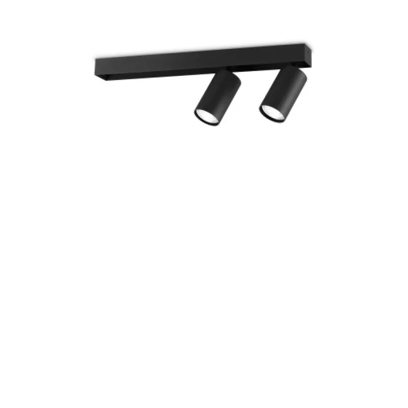 Spotlights Profilo PL2 BLACK 314723 – Ideal Lux spotlight in black, 2X28W, IP20