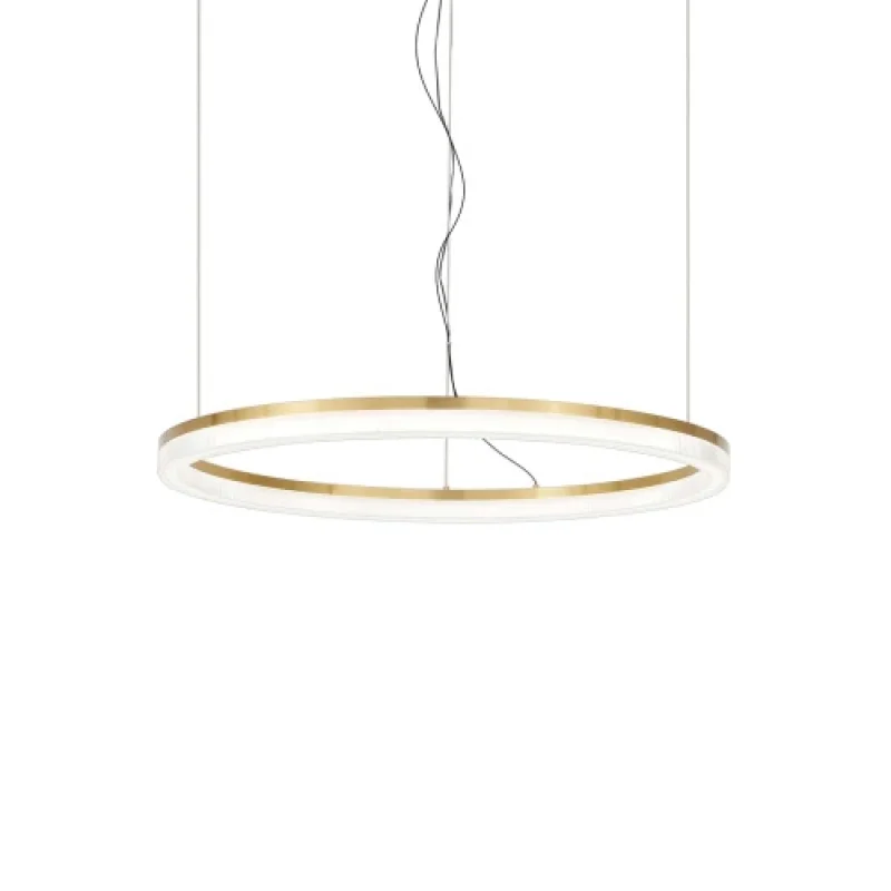 LED пендели и полилеи Crown SP D60 314938 – Ideal Lux LED пендел в месинг, 30W, 3000K, IP:20