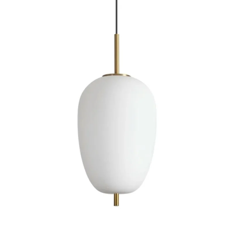 LED Pendants & Chandeliers Umile SP1 314945 – Ideal Lux LED pendant in satin brass, 20W, 3000K, IP20