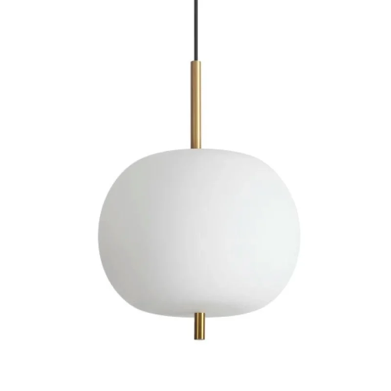 LED Pendants & Chandeliers Umile SP1 314969 – Ideal Lux LED pendant in satin brass, 20W, 3000K, IP20