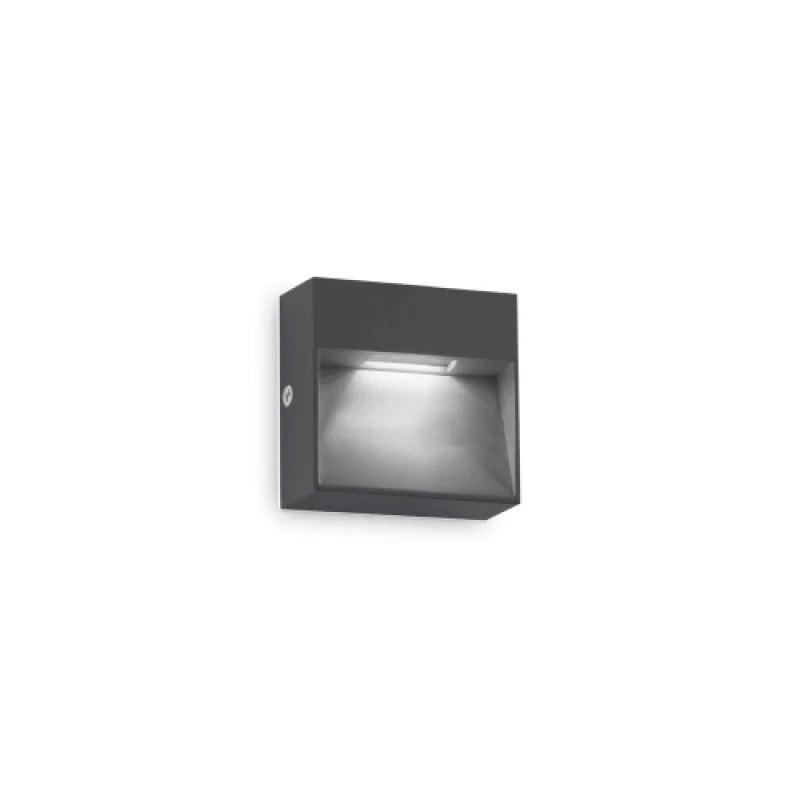 Луни за външен монтаж Dedr 316871 – Ideal Lux LED фасадна луна за външен монтаж в антрацит, 1,5W, 3000K, IP65