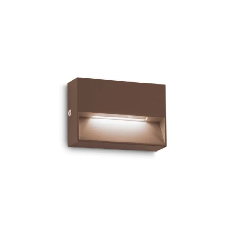 Outdoor Downlights Dedr 316895 – Ideal Lux LED facade downlight for outdoor mounting in coffee, 1,5W, 3000K, IP65