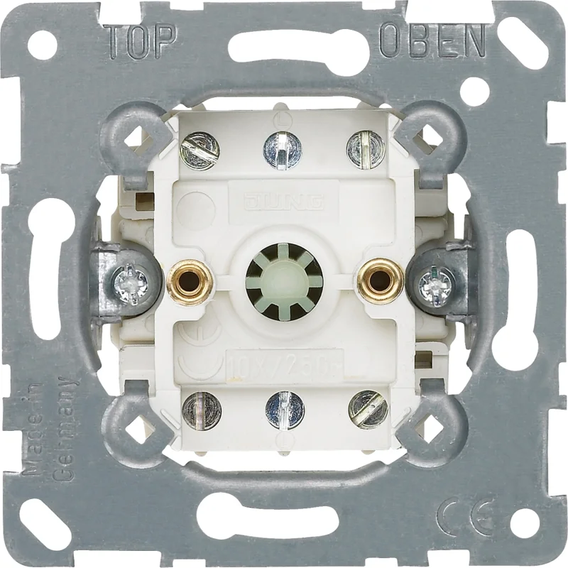 Schneider Electric Ключ/бутон ротативен за щори, 2p 10A/250V , вграден монтаж - SCHNEIDER ELECTRIC Merten 317200