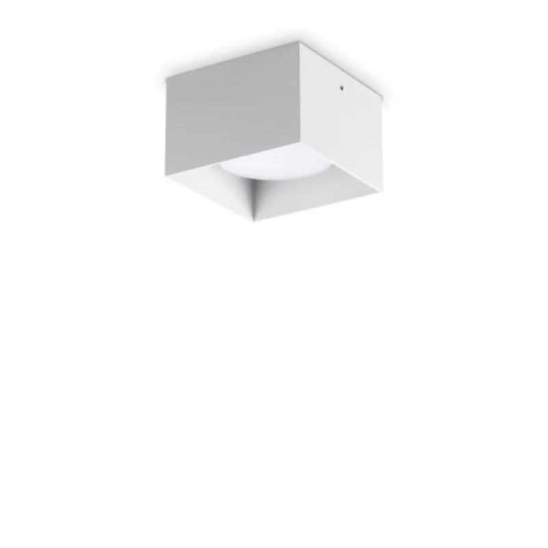 Outdoor Downlights Spike PL1 SQUARE 317489 – Ideal Lux downlight for outdoor mounting in white, 1X15W, IP20